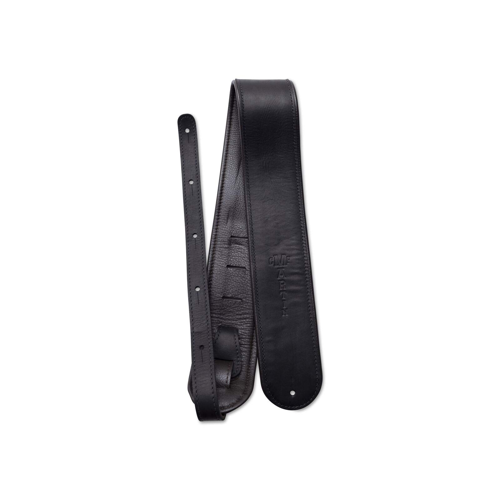 マーティン ストラップ　18A0029 Custom Leather Guitar Strap - Deluxe Black - Martin 18A0029